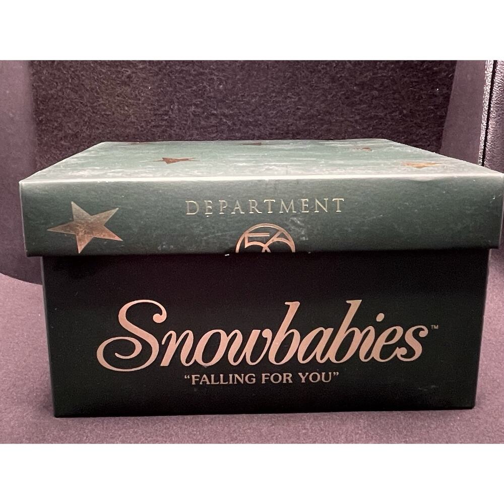 Vintage 1999 Dept 56 "Falling For You" Snowbabies in Original Box. - Picture 6 of 7